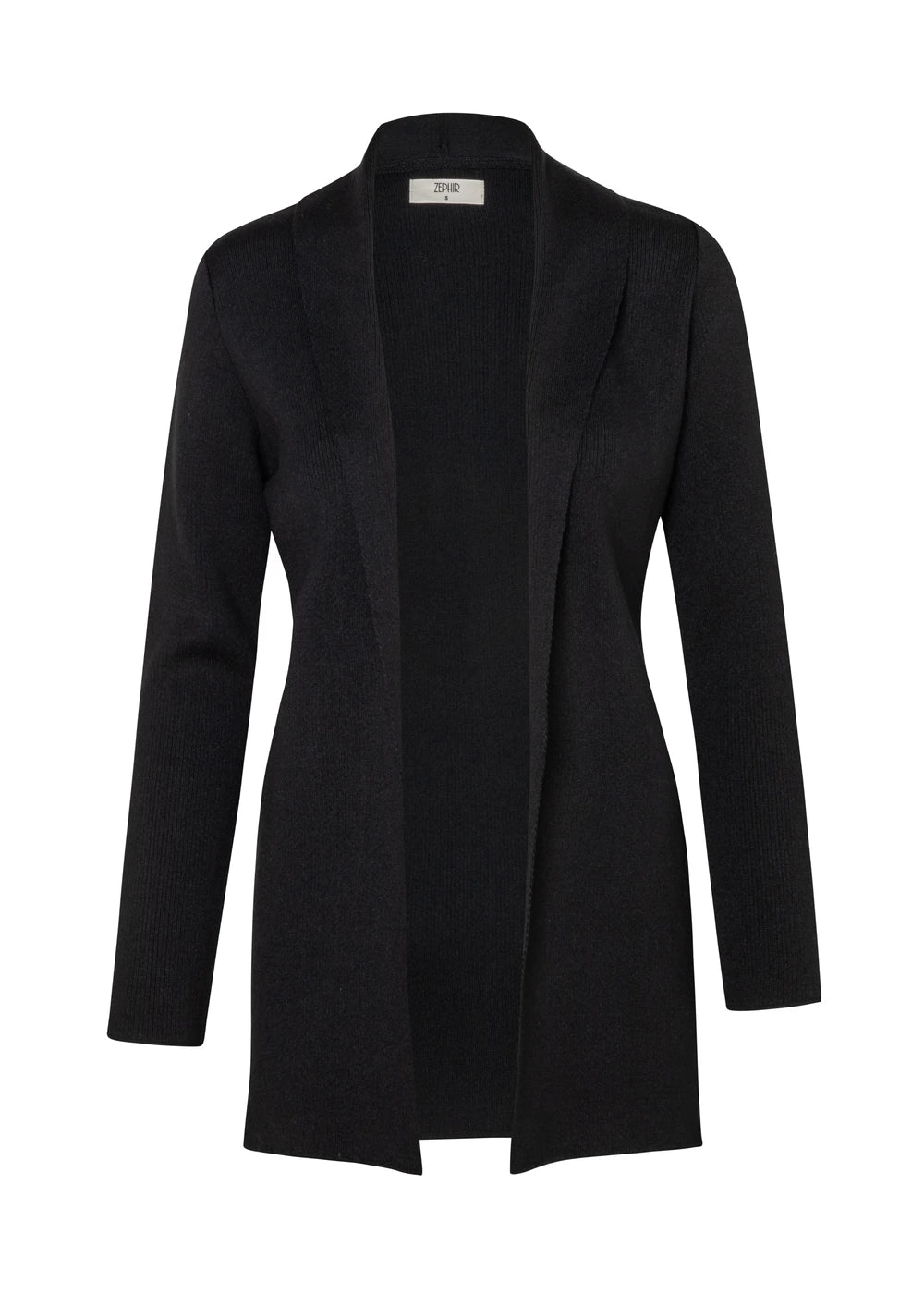 CARDIGAN IMPACTO en NEGRO - Vista frontal | ZEPHIR