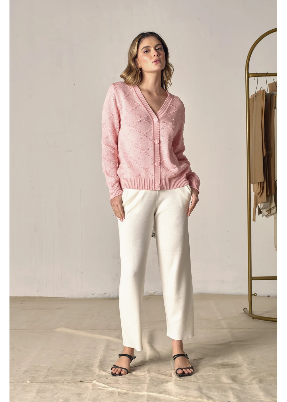 CARDIGAN IVY en CEREZO - Vista de espalda | ZEPHIR