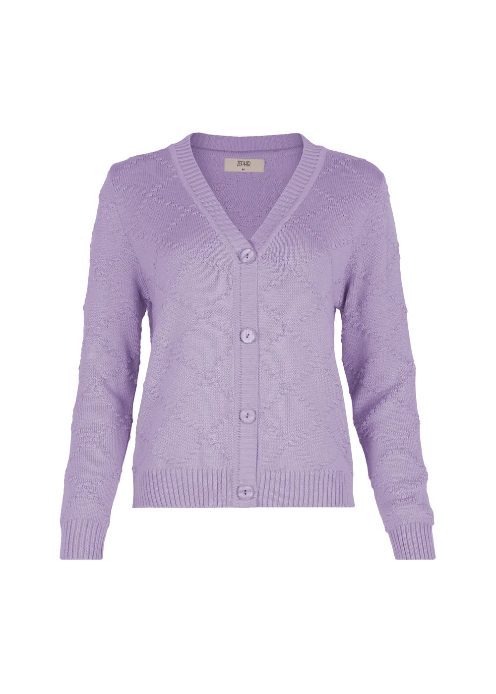 CARDIGAN IVY en LAVANDA - Vista frontal | ZEPHIR
