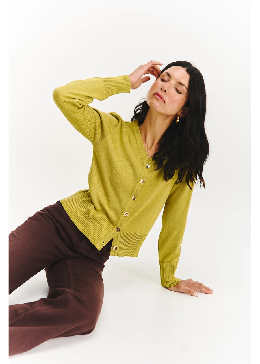 CARDIGAN LOTTIE VERDE CITRON