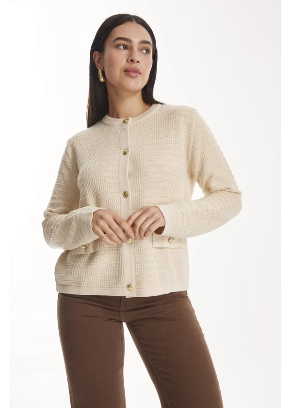 CARDIGAN MERLE en SHELL - Vista frontal | ZEPHIR