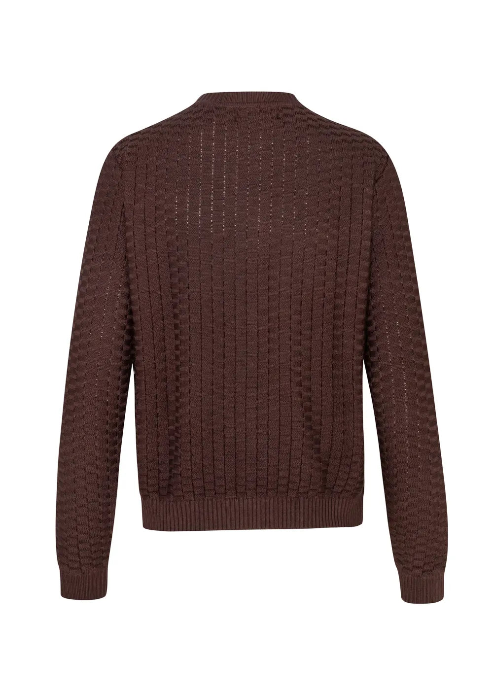 CARDIGAN MILA en CACAO - Vista de espalda | ZEPHIR