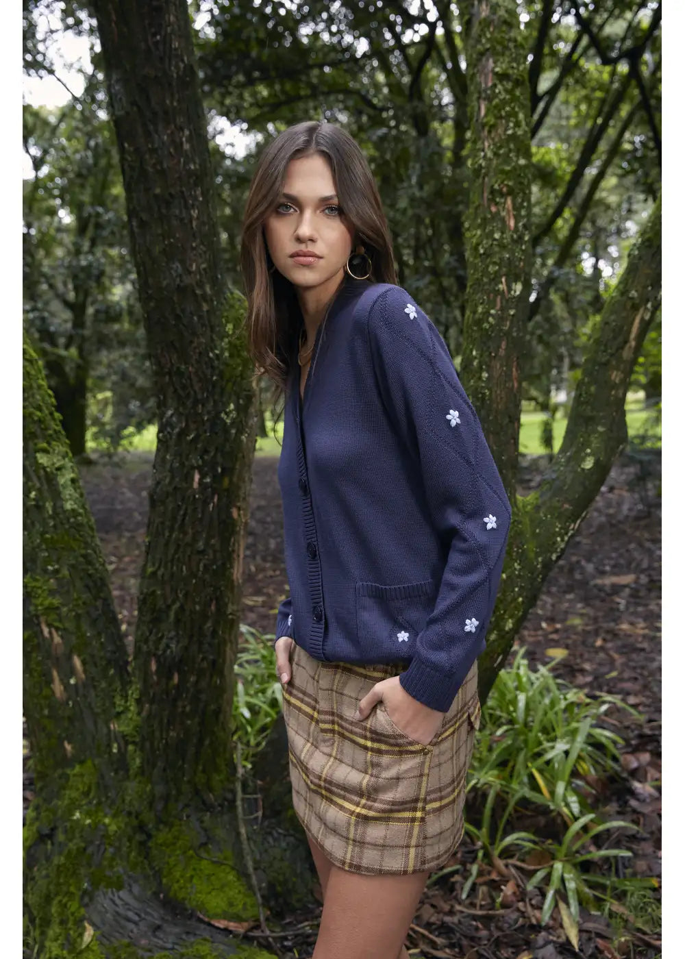 CARDIGAN NADIA en AZUL OSCURO - Look de estilo 5 | ZEPHIR