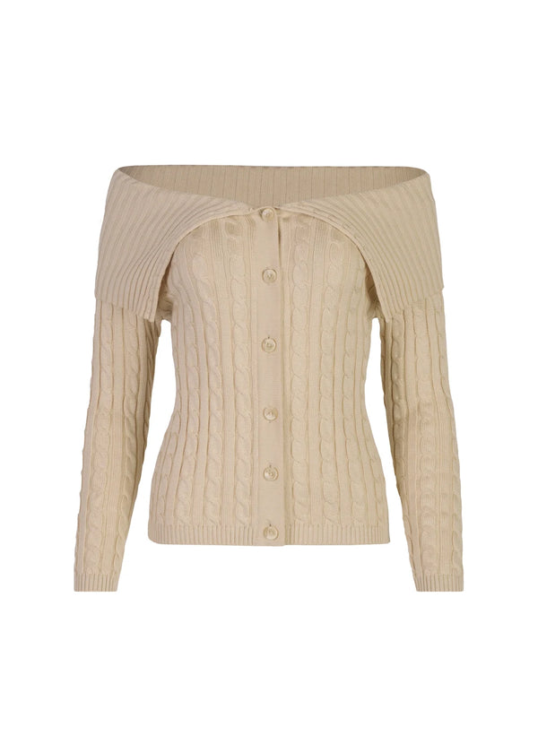 CARDIGAN ROSE en SHELL - Vista frontal | ZEPHIR