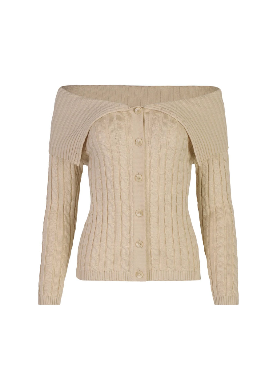 CARDIGAN ROSE SHELL