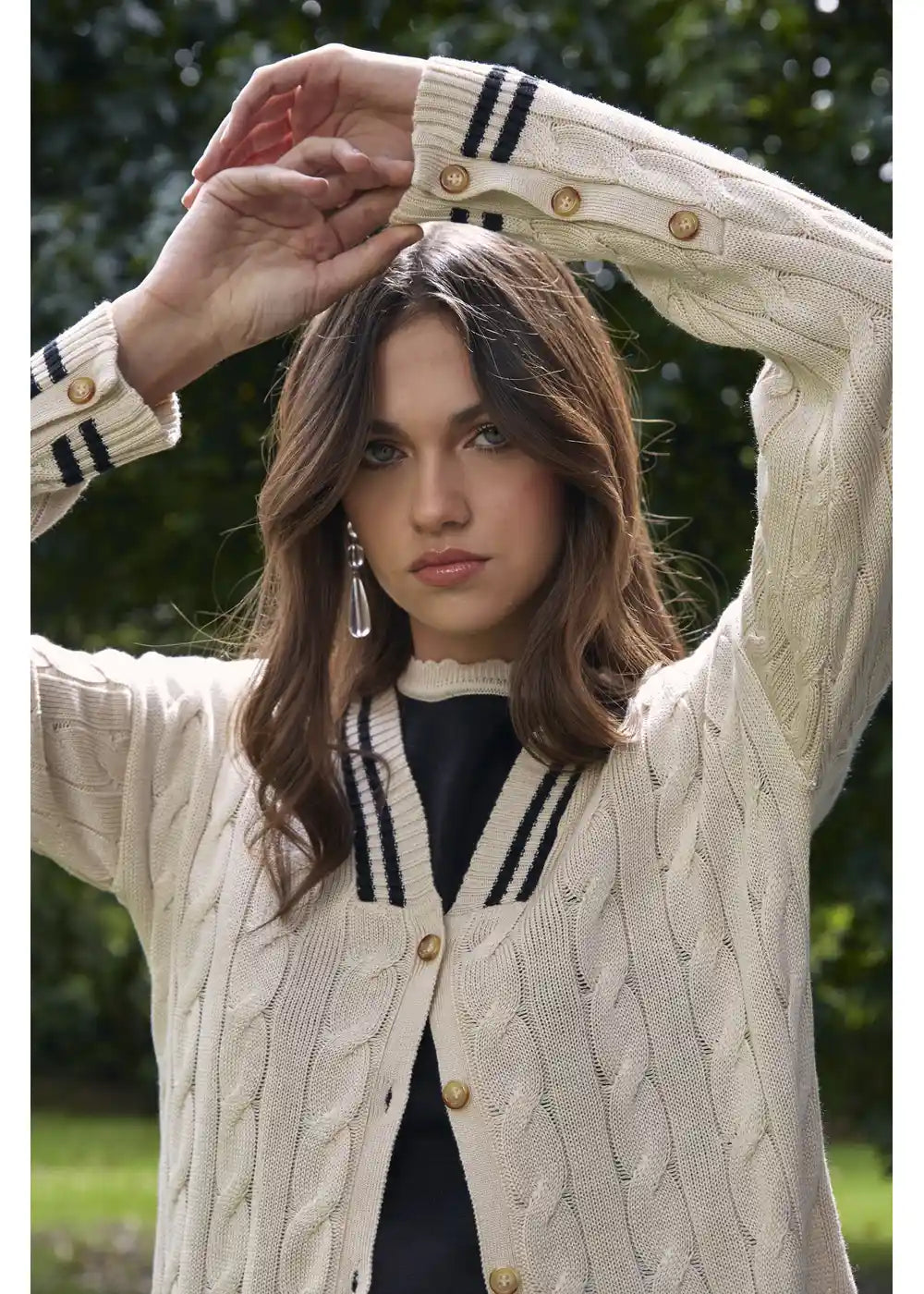 CARDIGAN SOPHIE en SHELL - Vista frontal | ZEPHIR