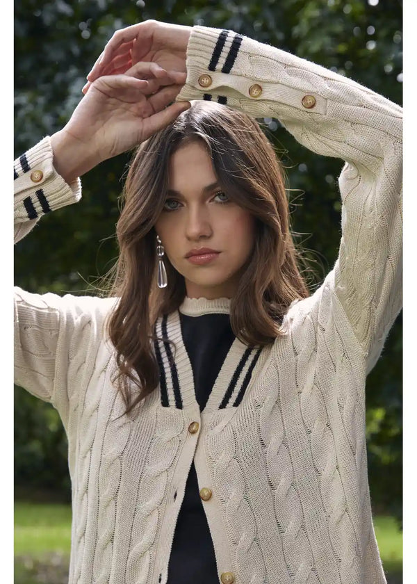 CARDIGAN SOPHIE en SHELL - Vista frontal | ZEPHIR