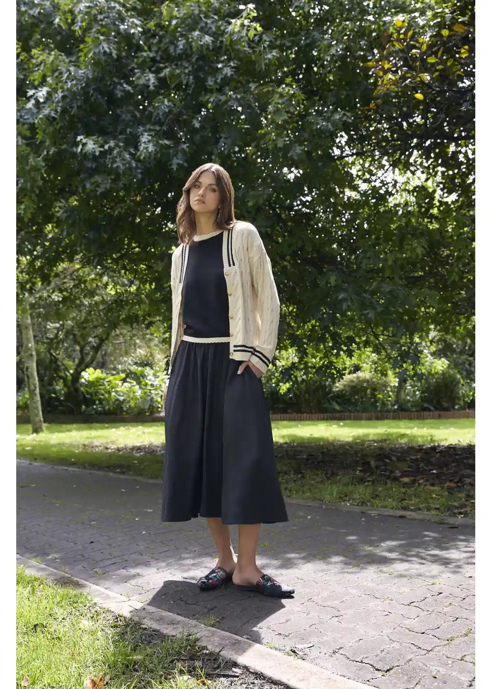 CARDIGAN SOPHIE en SHELL - Look de estilo 4 | ZEPHIR