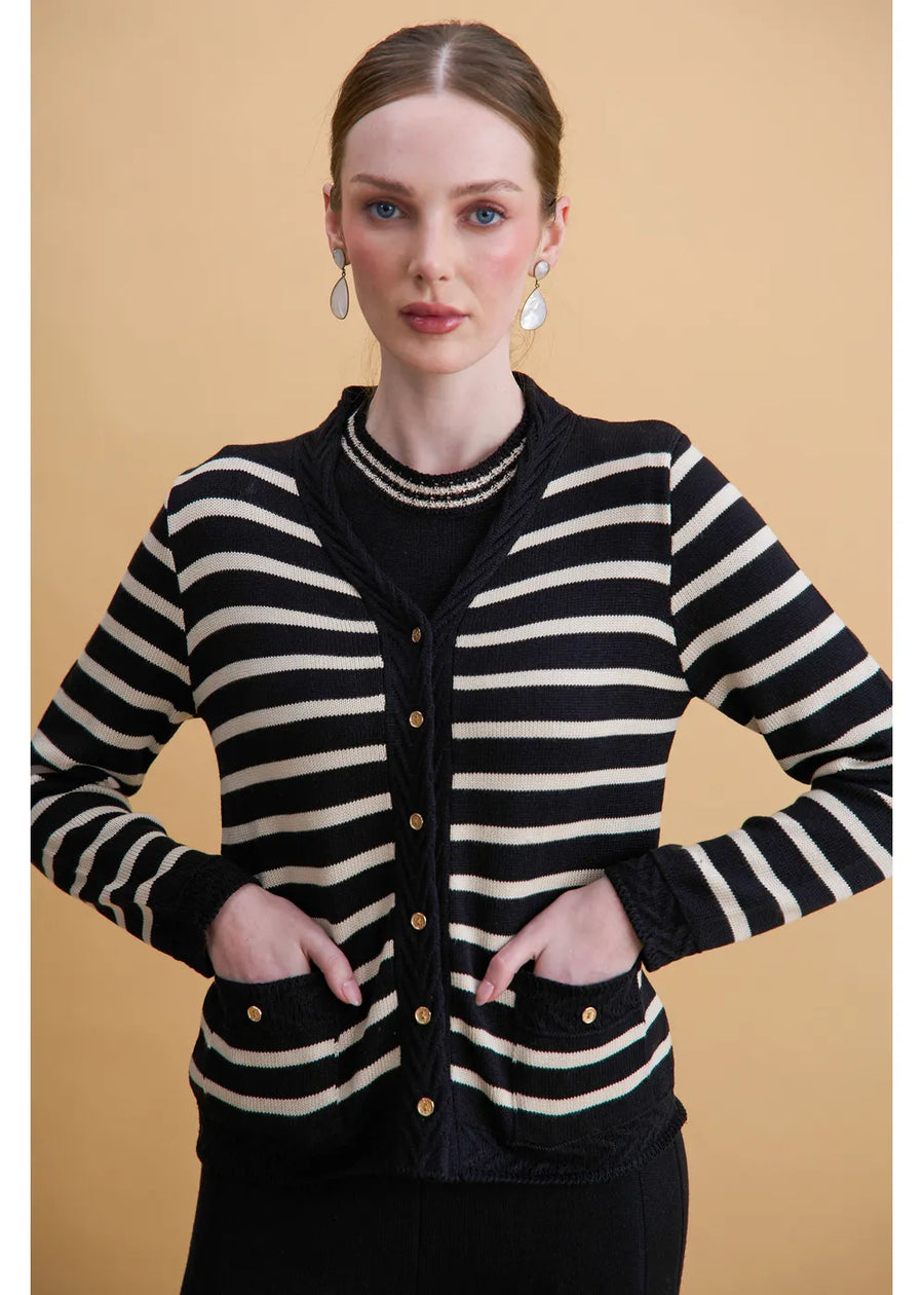 CARDIGAN SKYE NEGRO