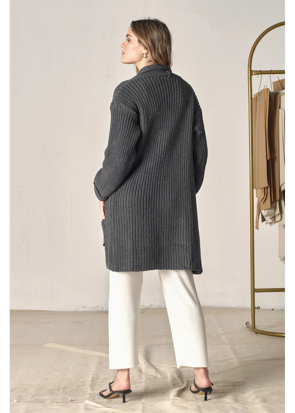CARDIGAN STELLE en ACERO - Look de estilo 4 | ZEPHIR