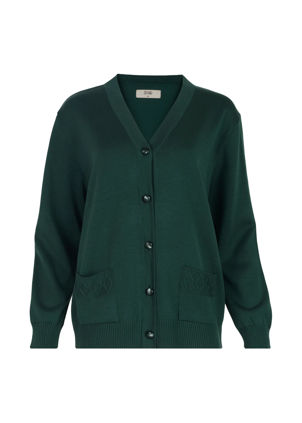 CARDIGAN TESS en JADE - Vista frontal | ZEPHIR