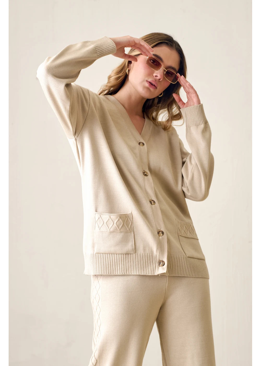 CARDIGAN TESS en SHELL - Vista frontal | ZEPHIR