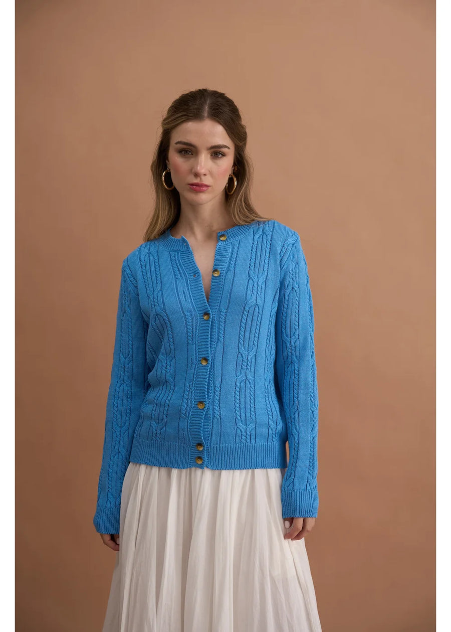 CARDIGAN VIVI AZUL REY