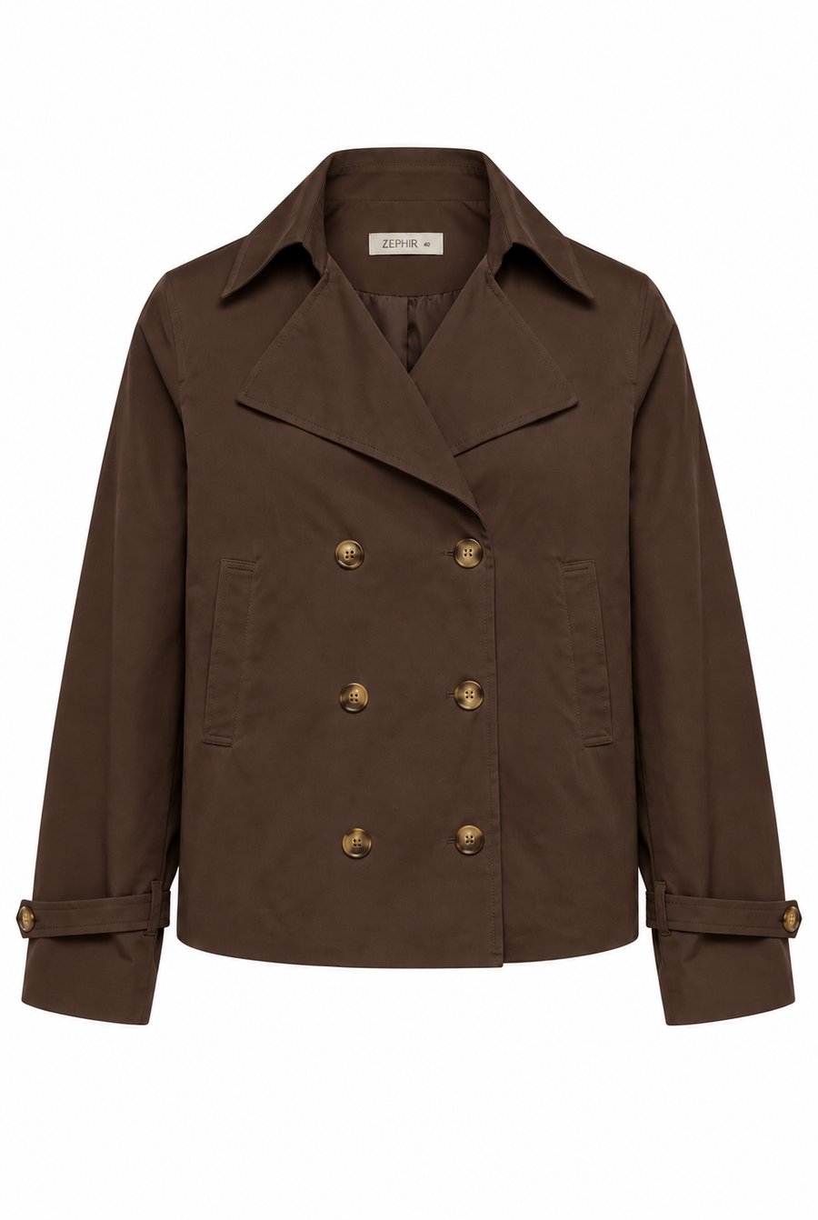 Gabardina Alicia tejida en color cacao para mujer - Zephir