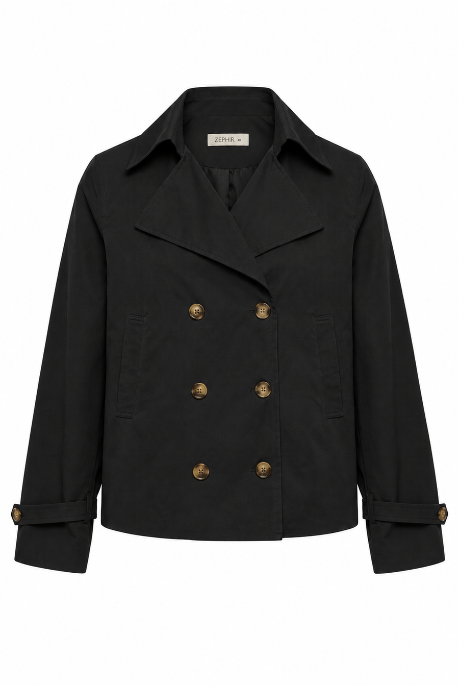 Gabardina Alicia tejida en color negro para mujer - Zephir