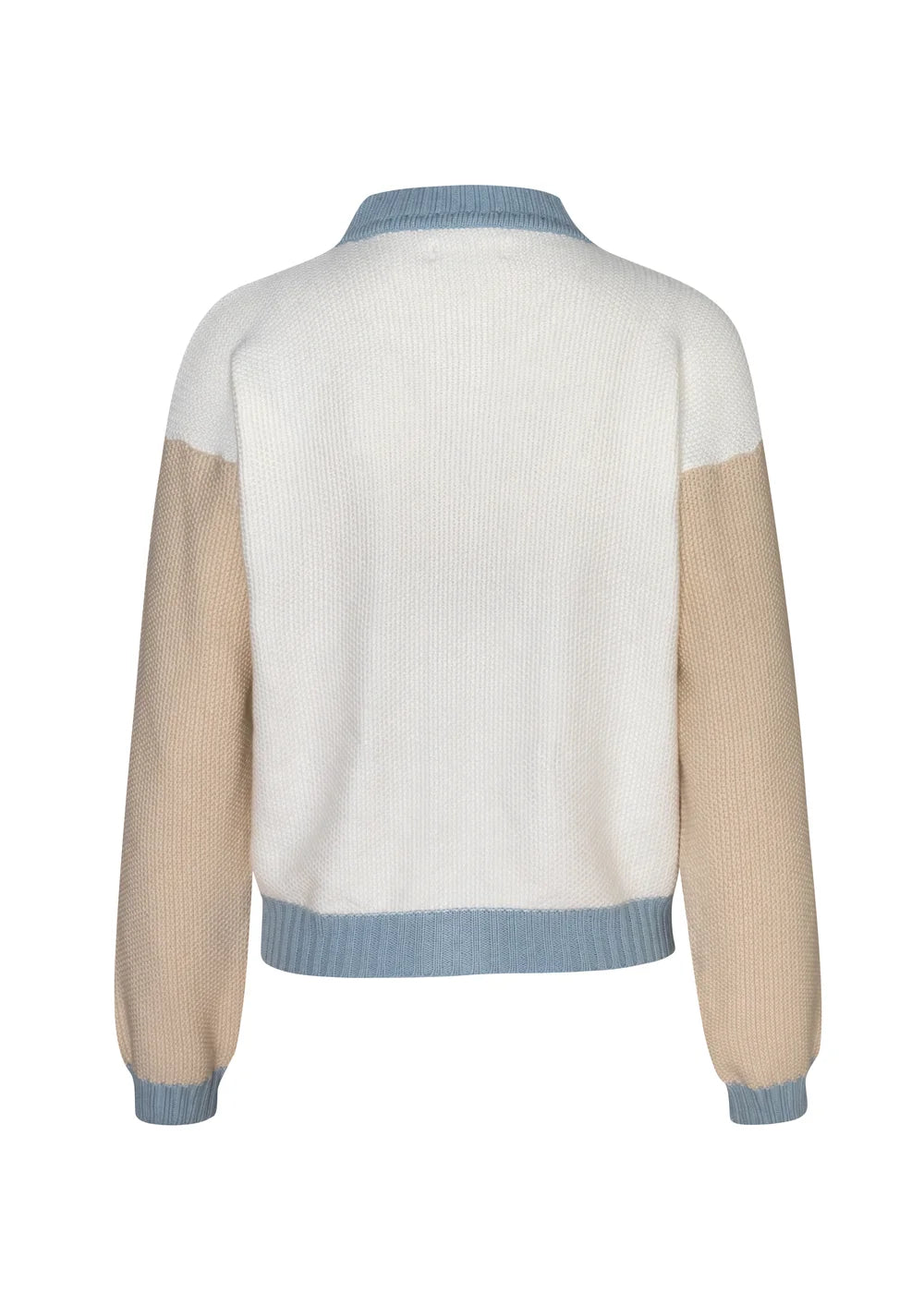 CARDIGAN JULLE en BLANCO - Vista de espalda | ZEPHIR