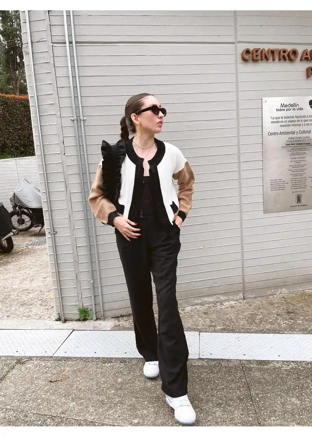 CARDIGAN JULLE en CHAI - Vista lateral | ZEPHIR