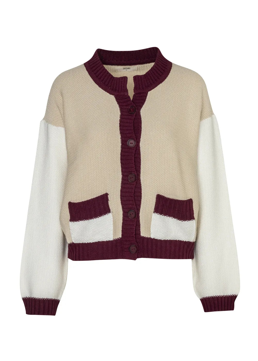 CARDIGAN JULLE en SHELL - Vista frontal | ZEPHIR
