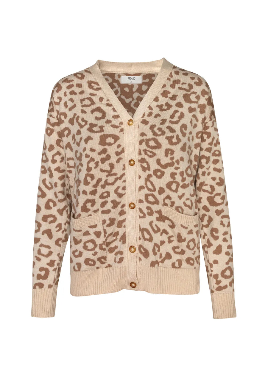 CARDIGAN LEOPARDO SHELL