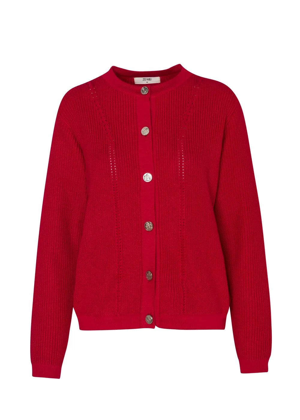 CARDIGAN NINA en ESCARLATA - Vista frontal | ZEPHIR