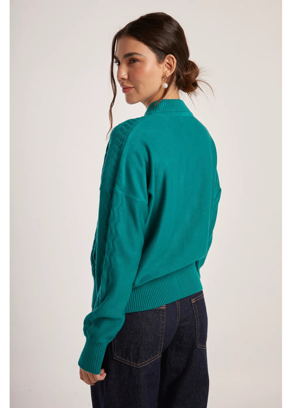 CHAQUETA MACA en ESMERALDA - Vista lateral | ZEPHIR