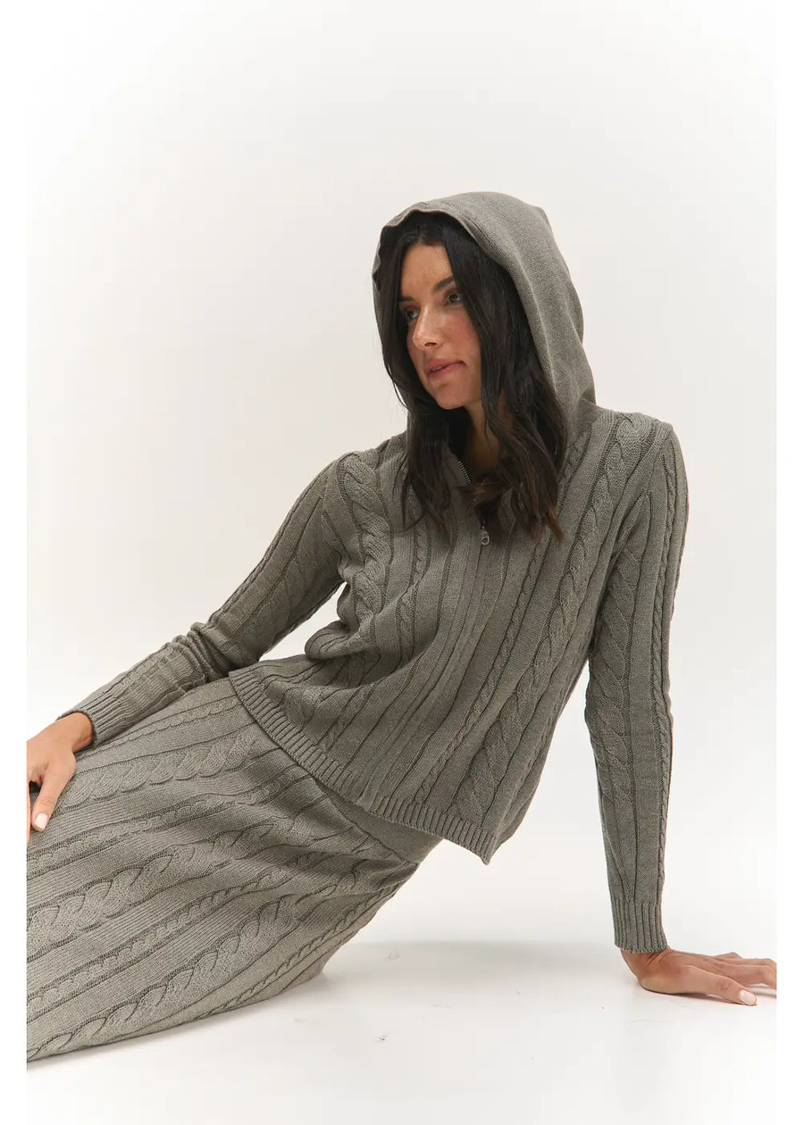CHAQUETA MON GRIS TIERRA