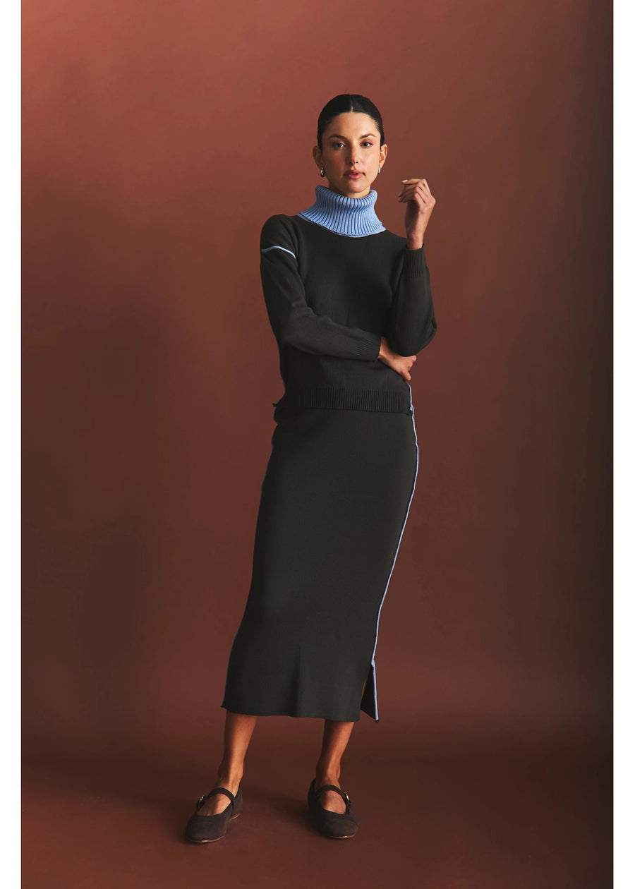 FALDA ASHA VERDE MILITAR