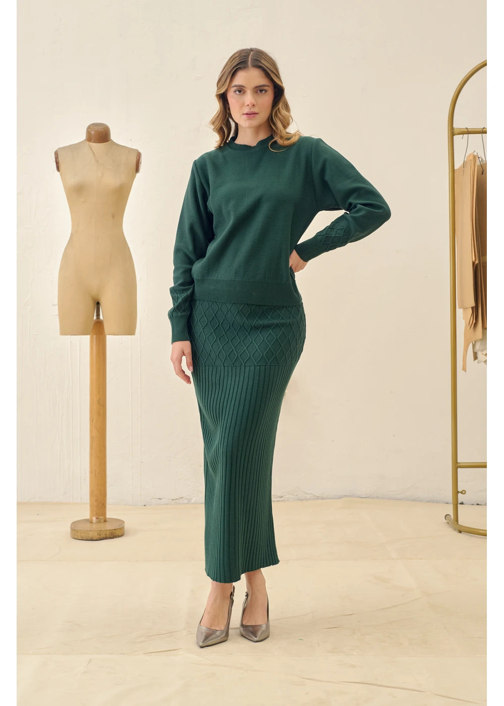 FALDA BELLE en FOREST - Vista lateral | ZEPHIR