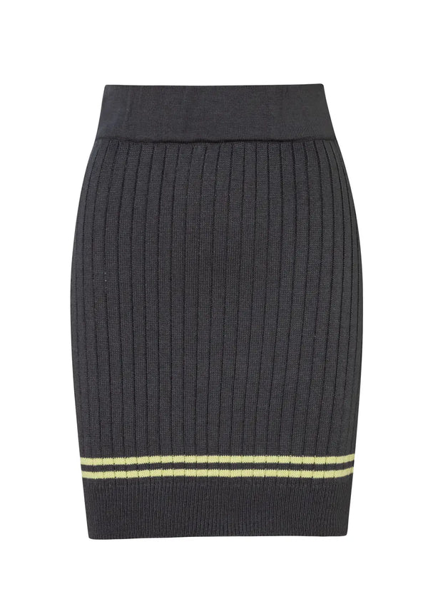 FALDA JUANITA en GRIS OSCURO - Vista frontal | ZEPHIR