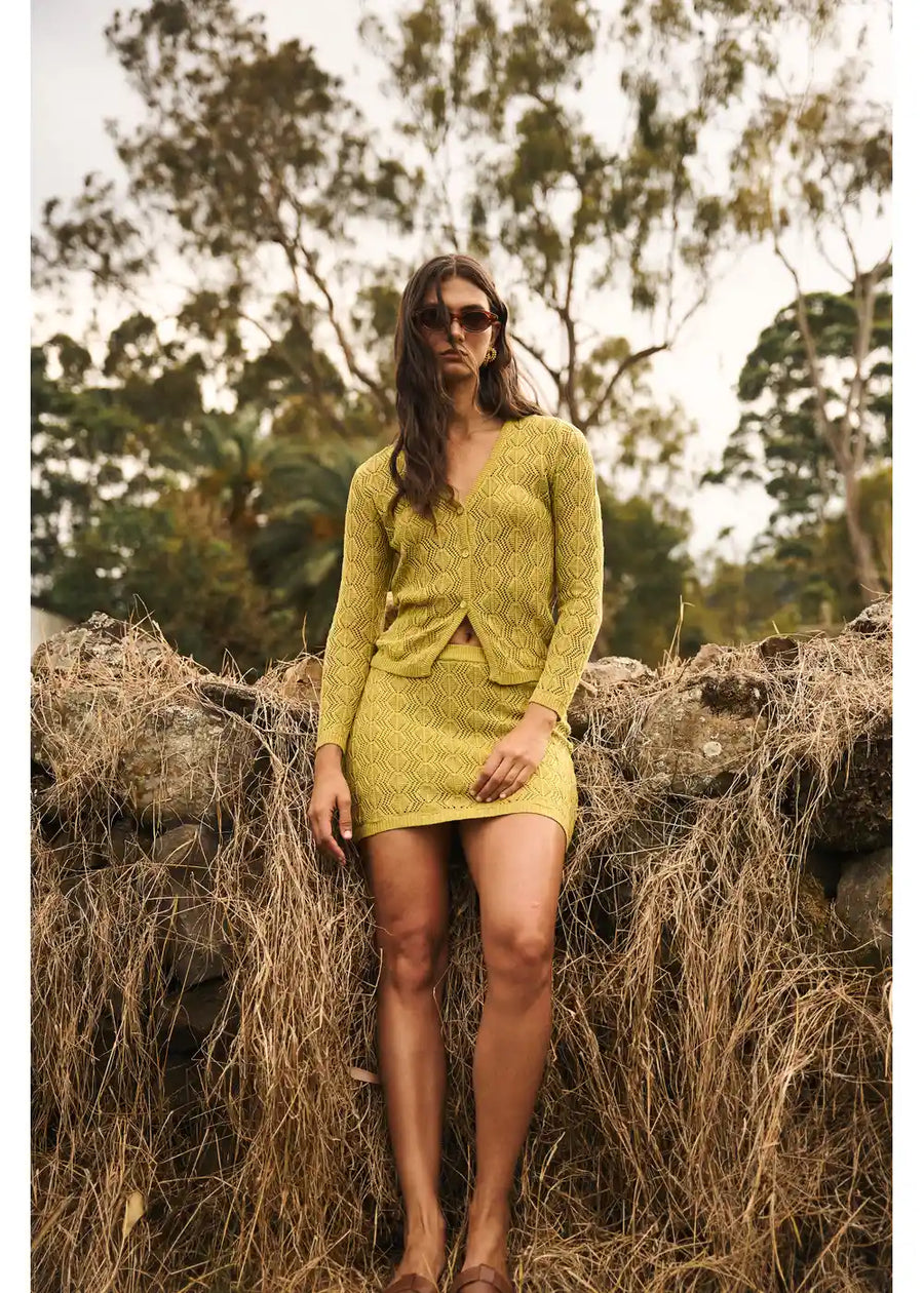 FALDA MADISON VERDE CITRON