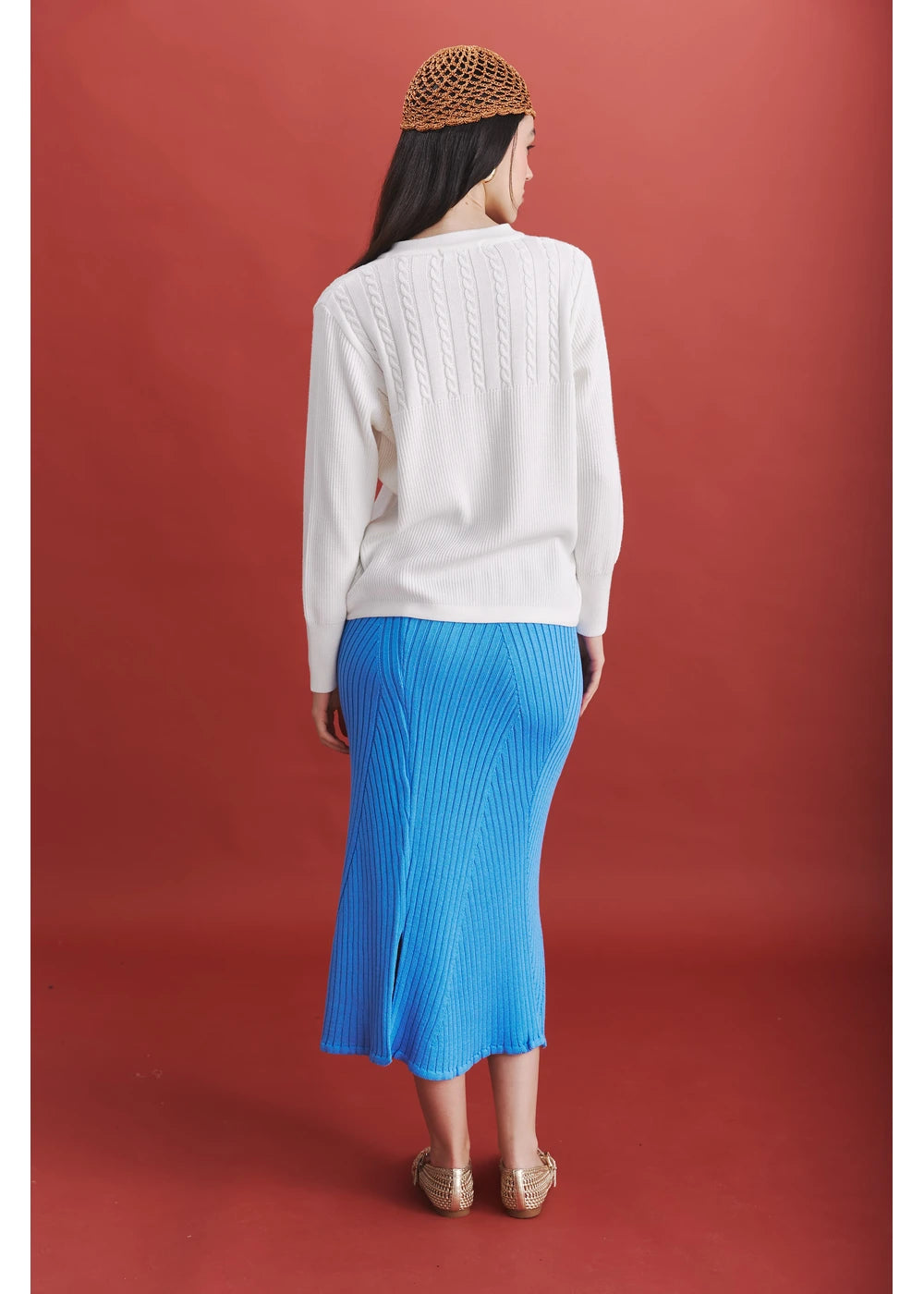 FALDA MISTY en AZUL REY - Look de estilo 4 | ZEPHIR