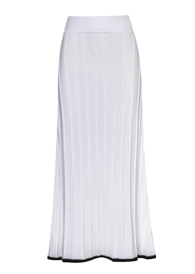 Falda Monaco tejida en color blanco para mujer - Zephir