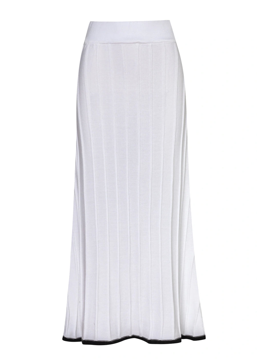 Falda Monaco tejida en color blanco para mujer - Zephir