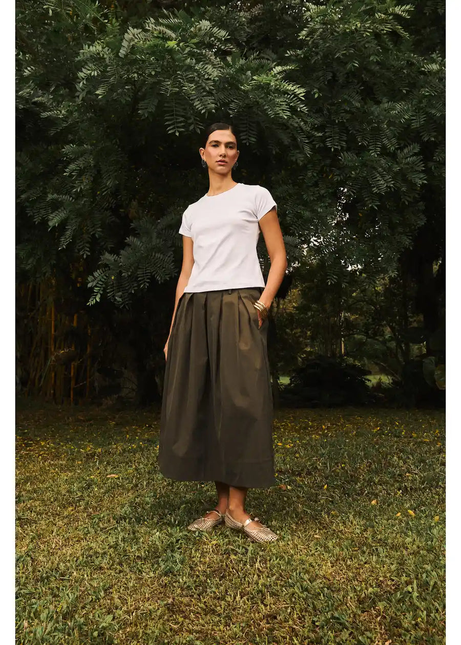 FALDA SIENA VERDE MILITAR