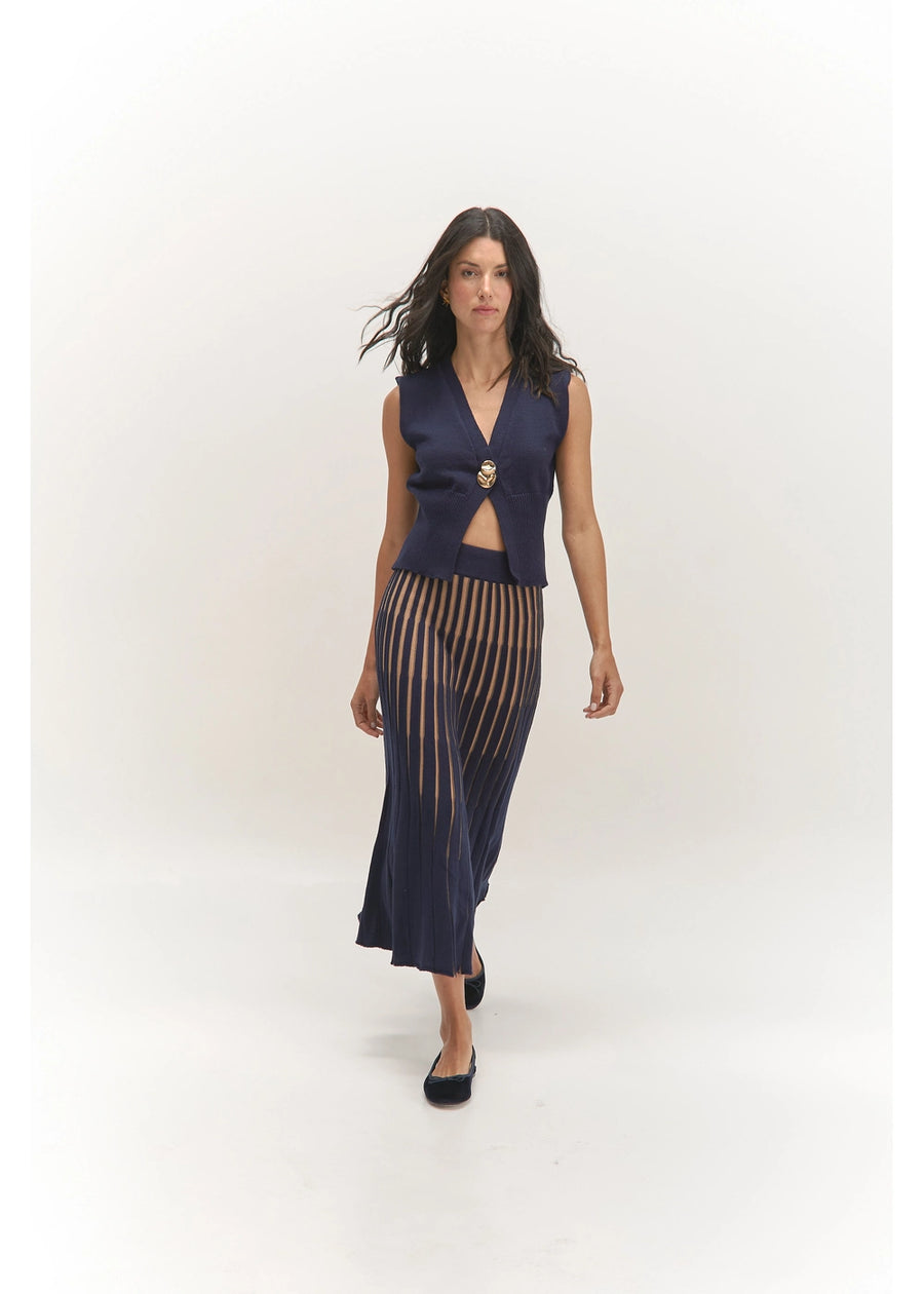 FALDA UMA AZUL OSCURO