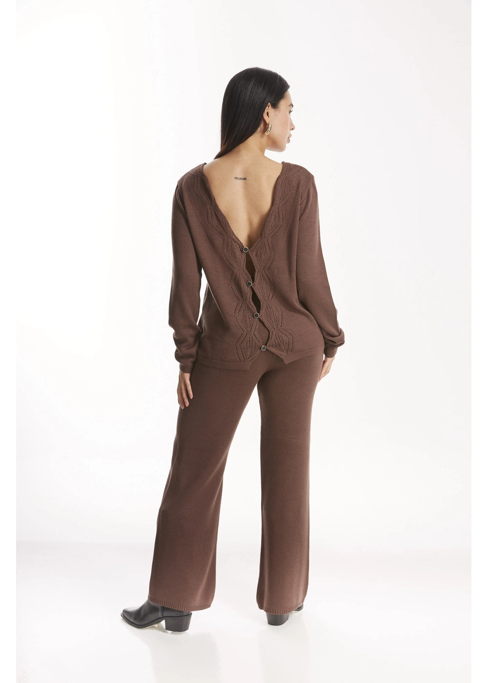 PANTALON BOREAL en CACAO - Vista lateral | ZEPHIR