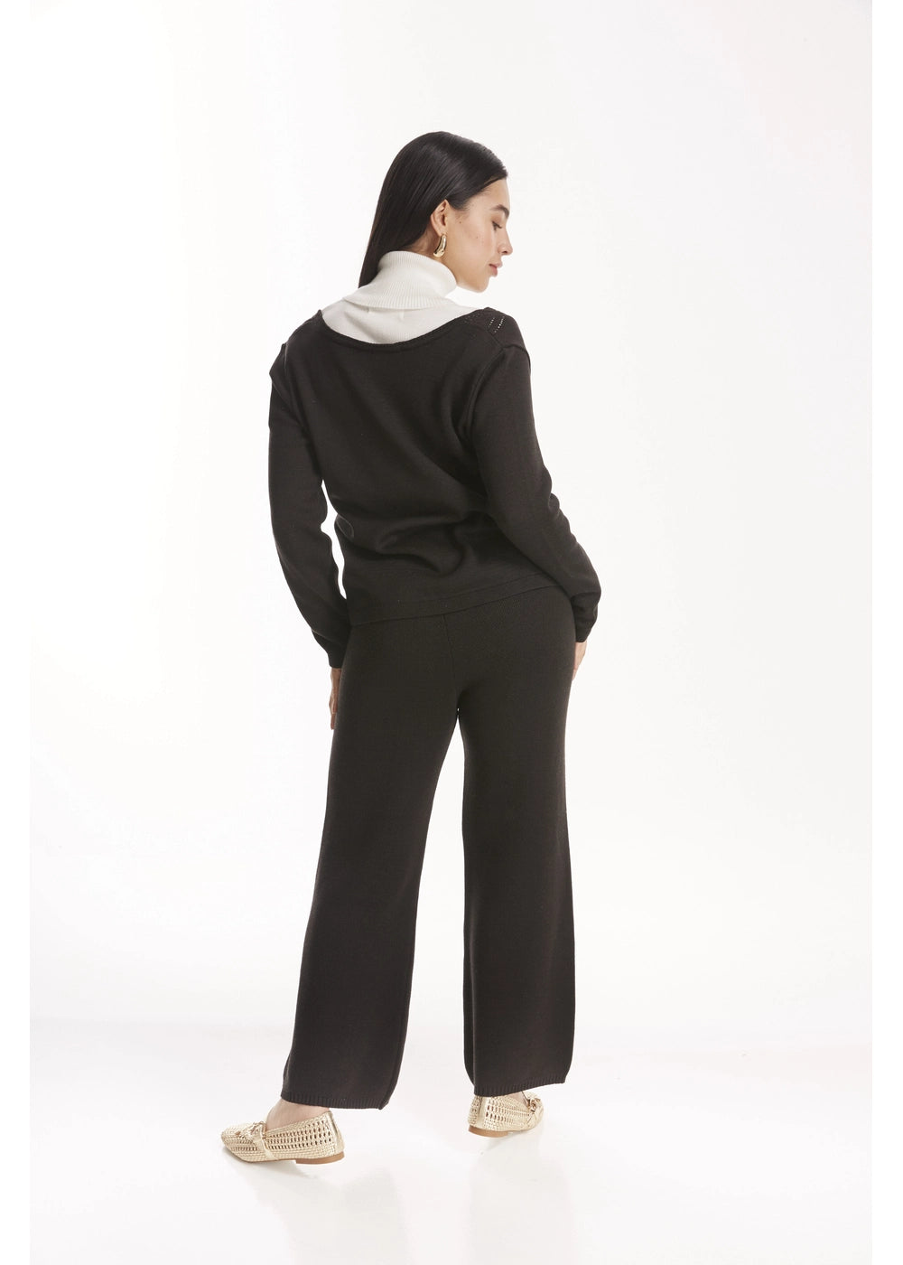PANTALON BOREAL en NEGRO - Vista lateral | ZEPHIR
