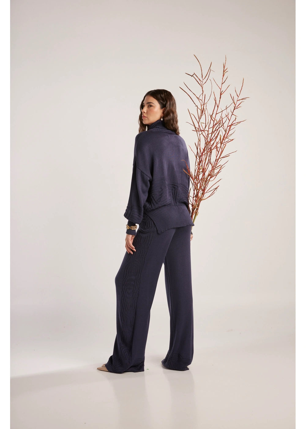 PANTALON GAMMA en AZUL OSCURO - Vista frontal | ZEPHIR