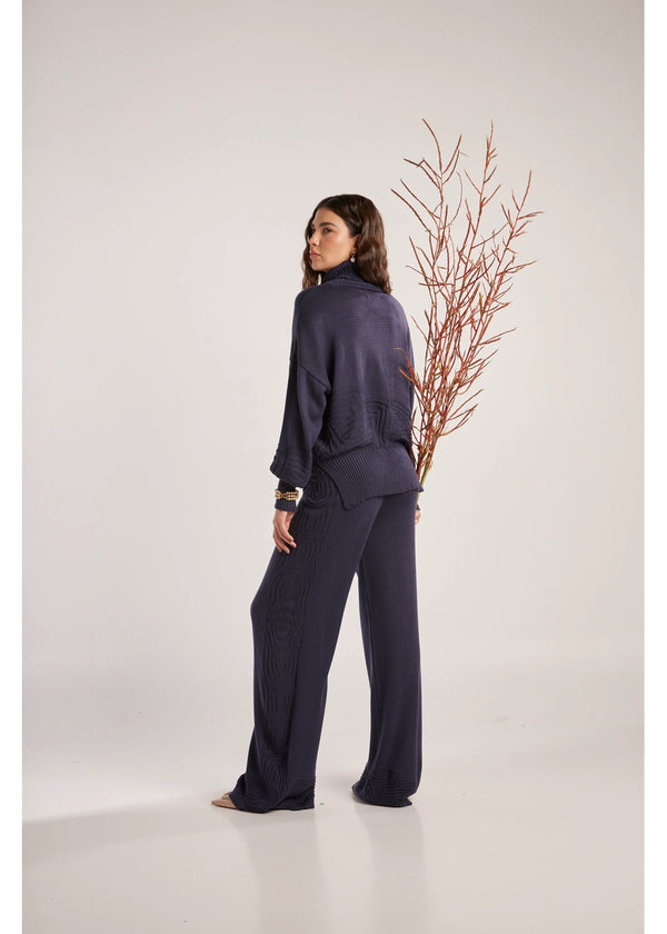 PANTALON GAMMA en AZUL OSCURO - Vista frontal | ZEPHIR