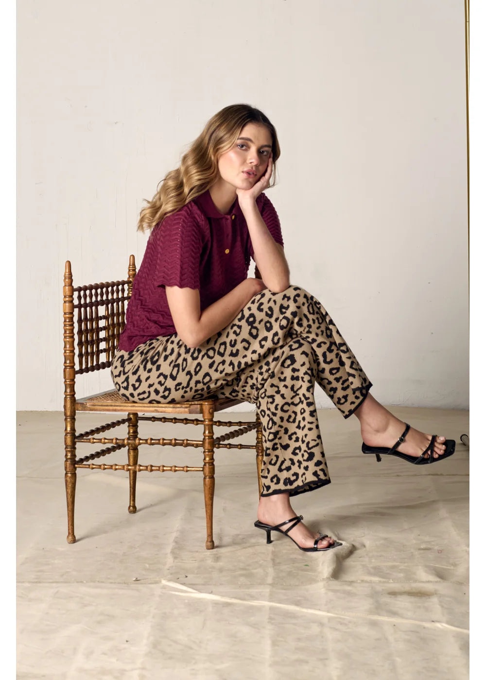 PANTALON LEOPARDO en CHAI - Vista de espalda | ZEPHIR