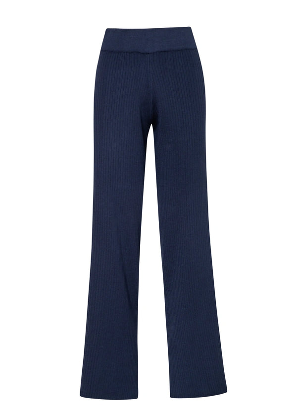 PANTALON PLIEGUES en AZUL OSCURO - Vista frontal | ZEPHIR