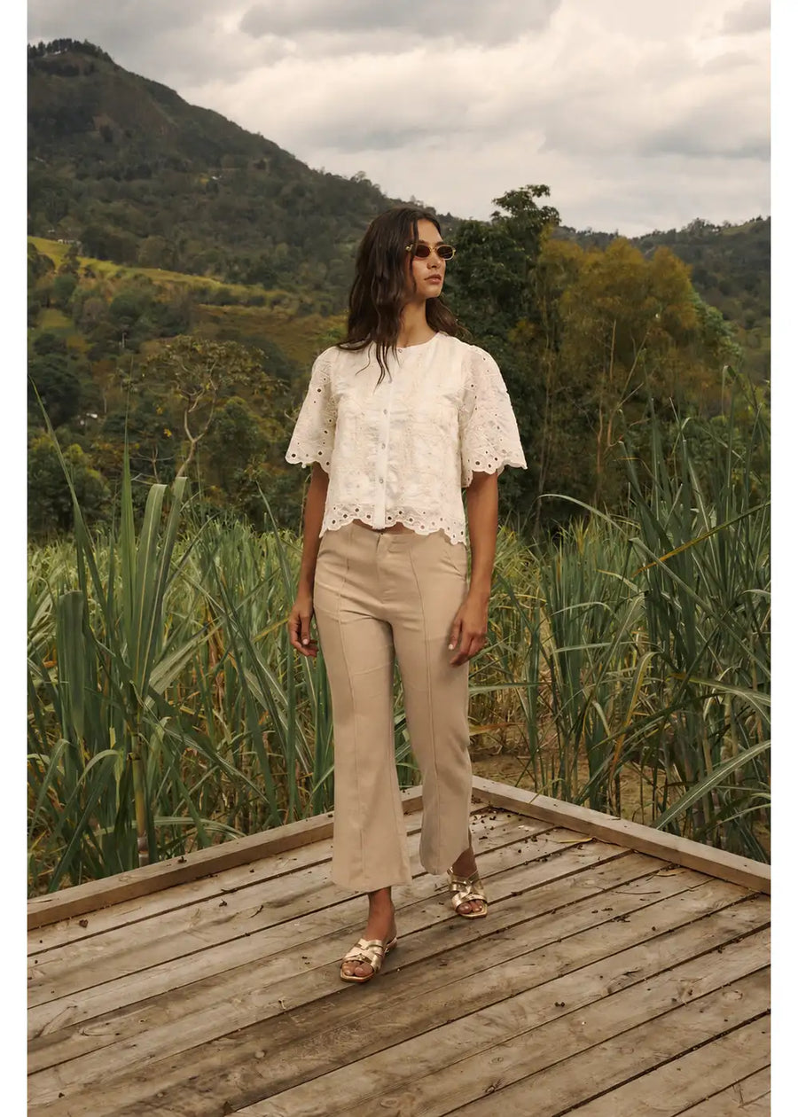 PANTALON WILLOW HABANO