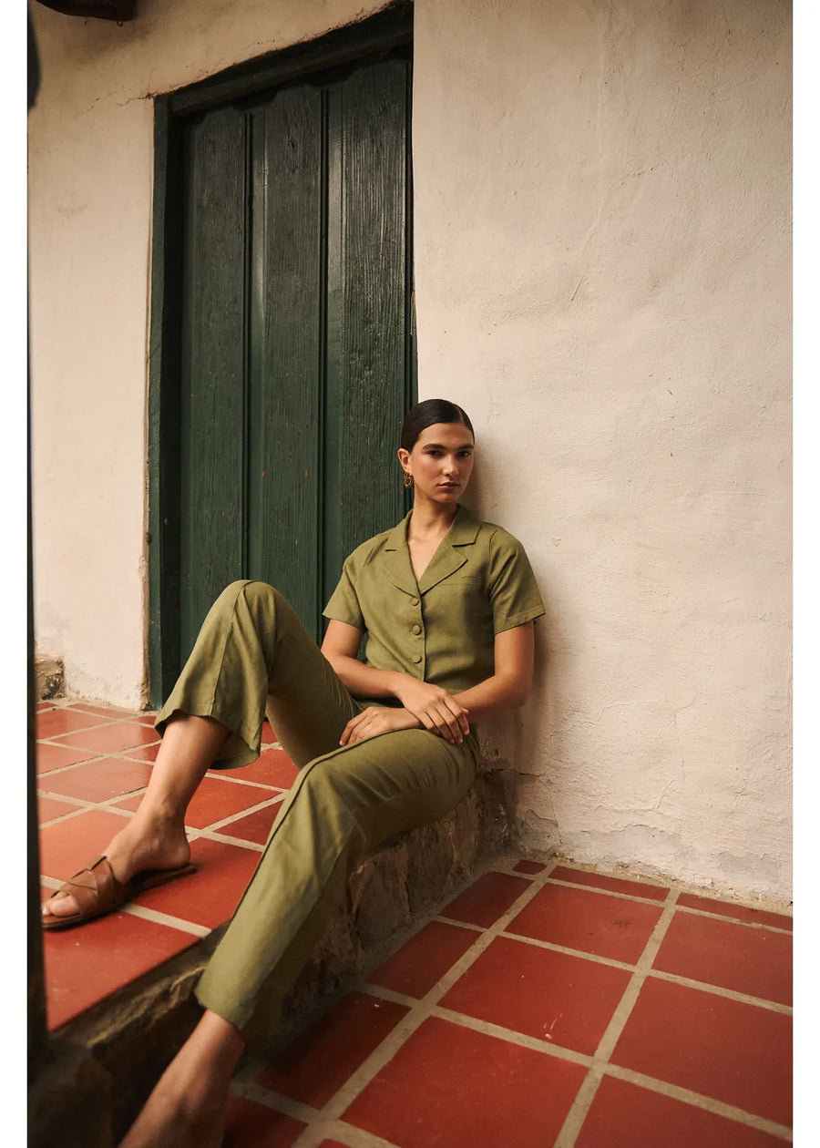 PANTALON WILLOW VERDE MILITAR