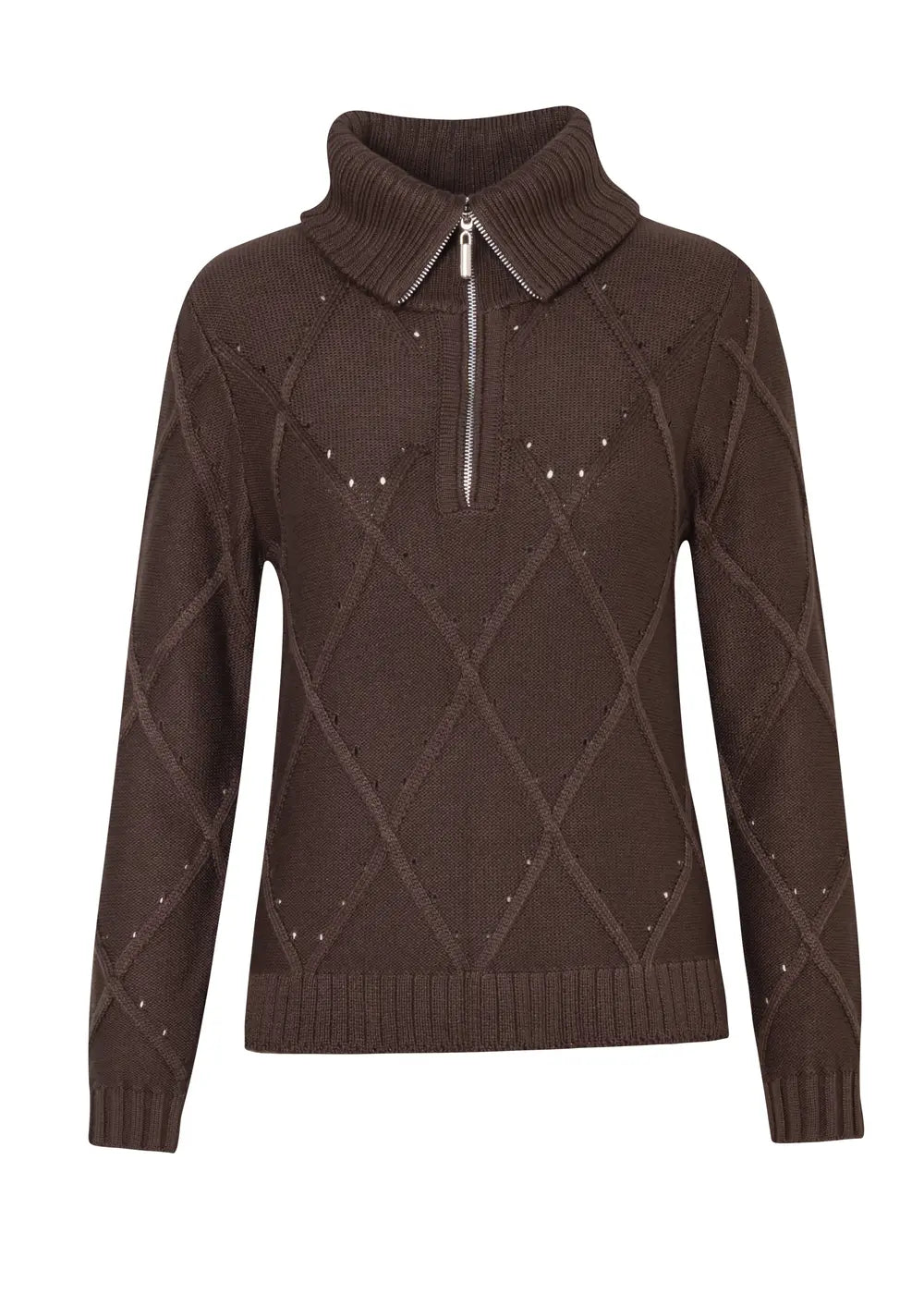 SWEATER ALICE en CACAO - Vista lateral | ZEPHIR