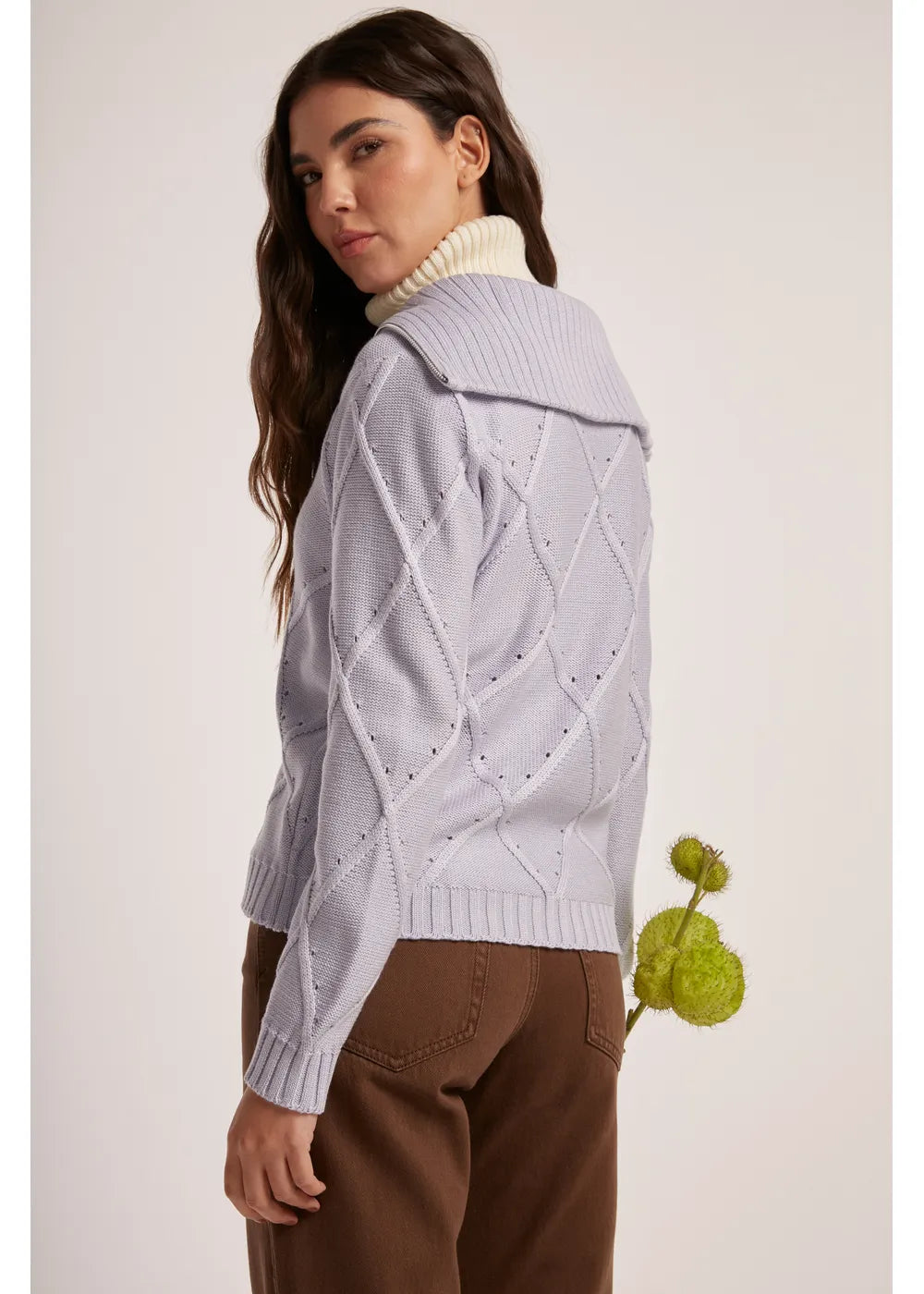 SWEATER ALICE en LAVANDA - Vista frontal | ZEPHIR