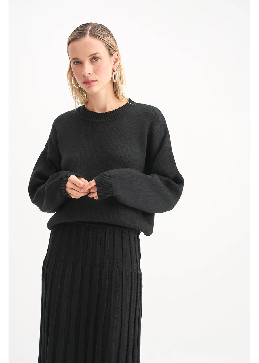 SWEATER BASIC NEGRO