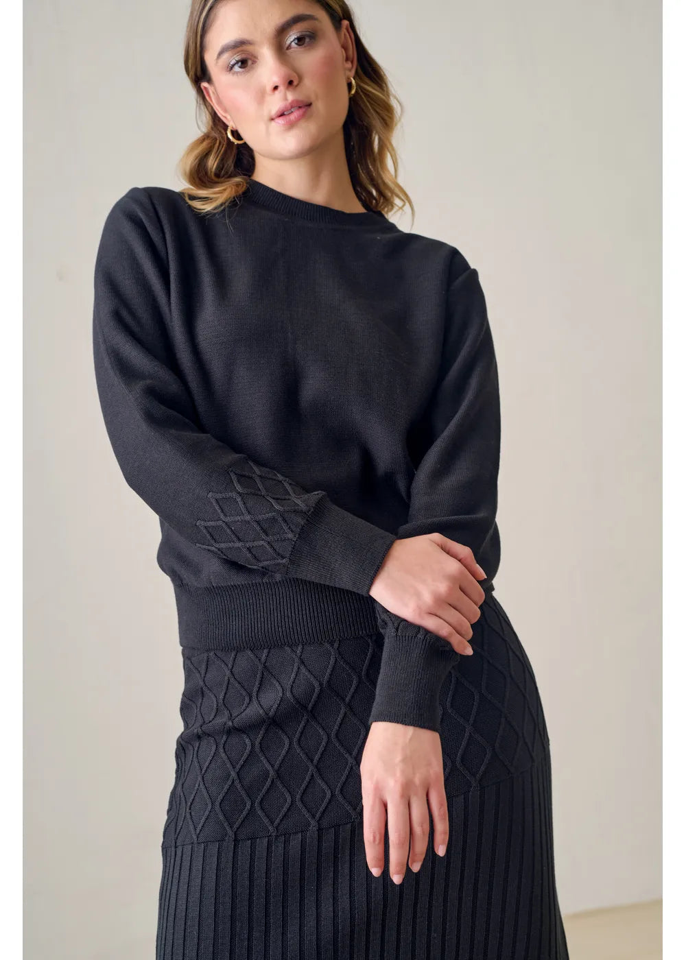 SWEATER BELLE en NEGRO - Look de estilo 4 | ZEPHIR
