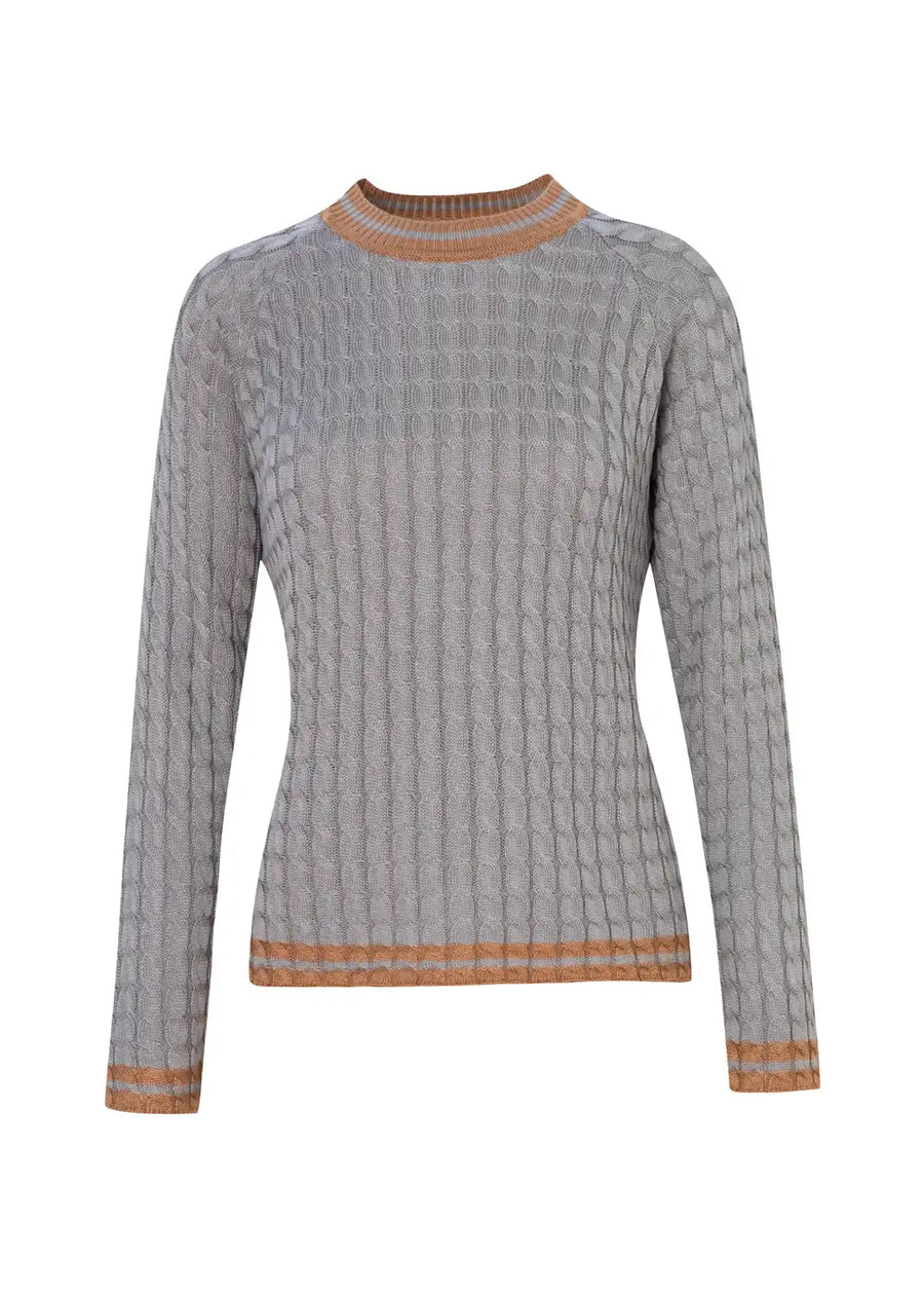 SWEATER CLARISSA GRIS CLARO