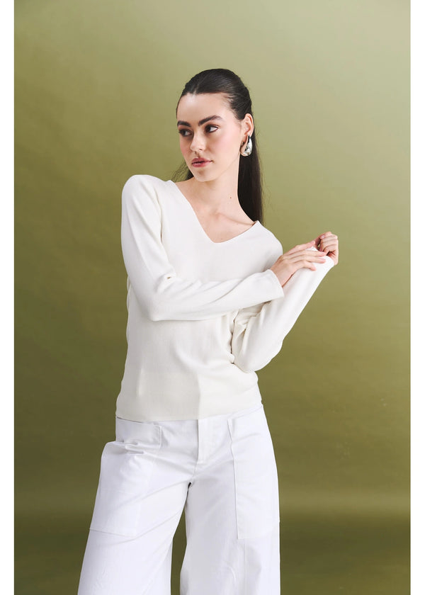 SWEATER EN V BASICO