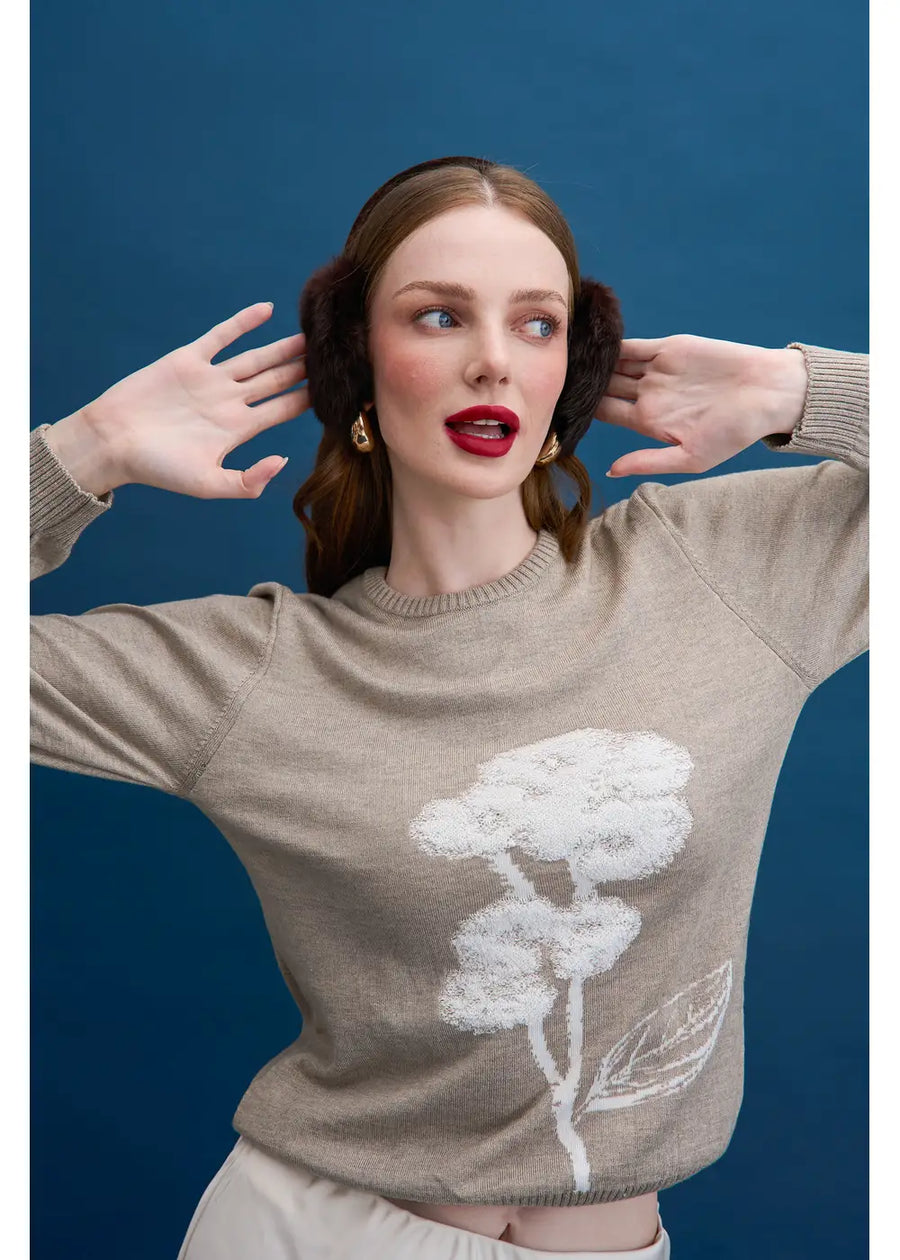 SWEATER FLEUR HABANO
